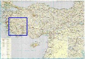 carte de des routes Turquie