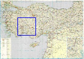 mapa de de estradas Turquia