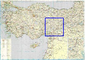 carte de des routes Turquie