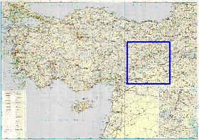 carte de des routes Turquie