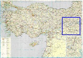 carte de des routes Turquie