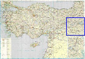 carte de des routes Turquie