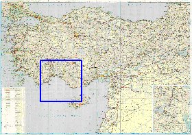 carte de des routes Turquie