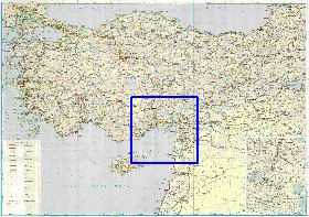 carte de des routes Turquie