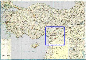 carte de des routes Turquie