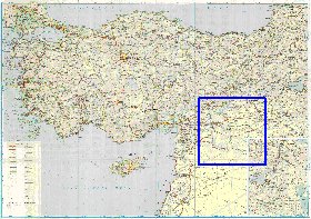 carte de des routes Turquie