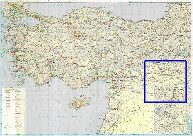 carte de des routes Turquie