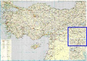 carte de des routes Turquie