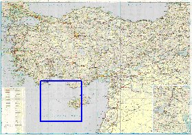 carte de des routes Turquie