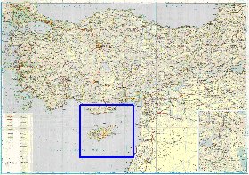 carte de des routes Turquie