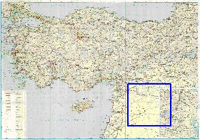 carte de des routes Turquie