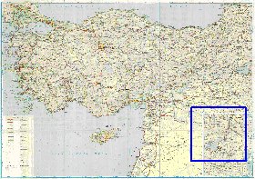 mapa de de estradas Turquia