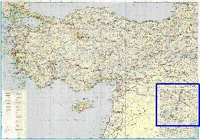 carte de des routes Turquie