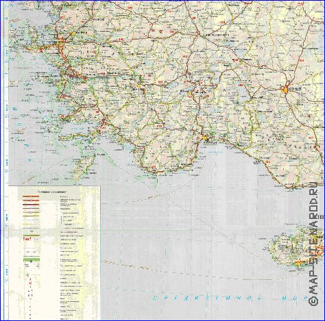 mapa de de estradas Turquia