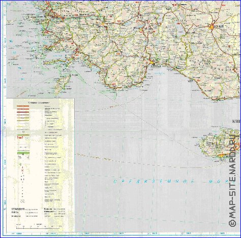 carte de des routes Turquie