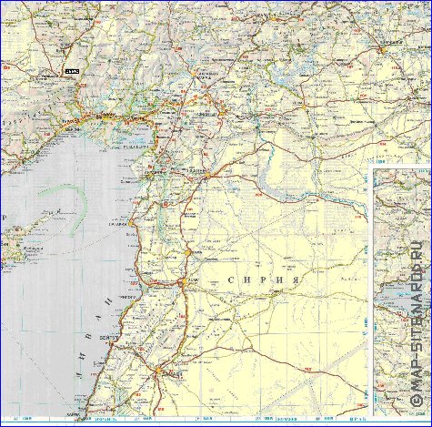 carte de des routes Turquie