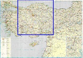 mapa de de estradas Turquia