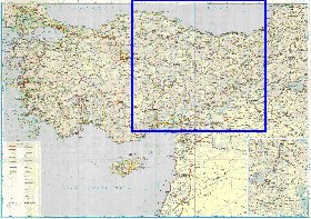 mapa de de estradas Turquia