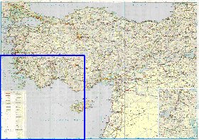 carte de des routes Turquie