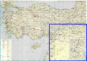 carte de des routes Turquie