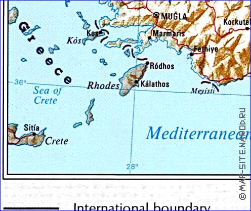 mapa de Turquia em ingles