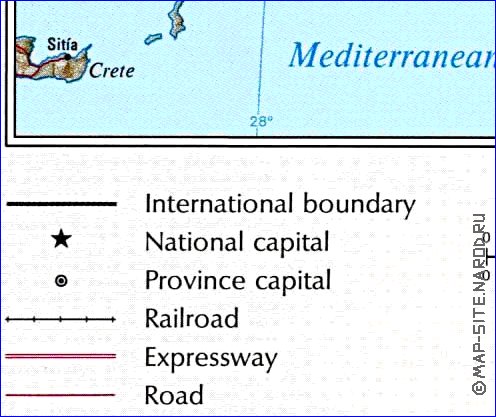 carte de Turquie en anglais