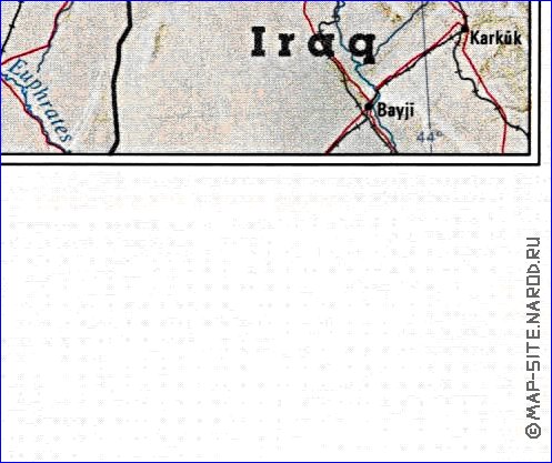 carte de Turquie en anglais