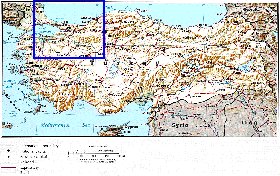 carte de Turquie en anglais