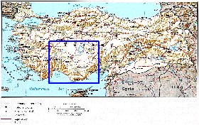 carte de Turquie en anglais