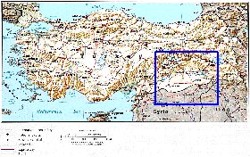 carte de Turquie en anglais