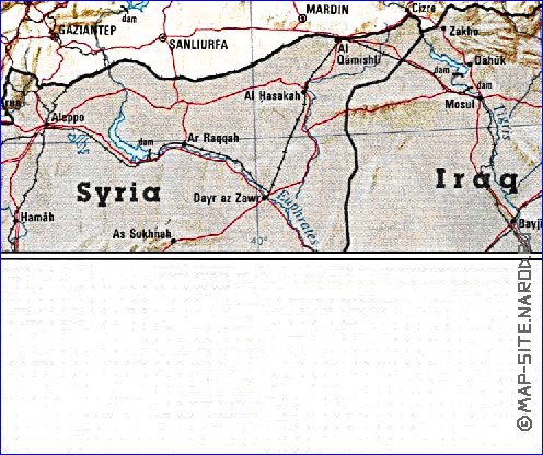 carte de Turquie en anglais