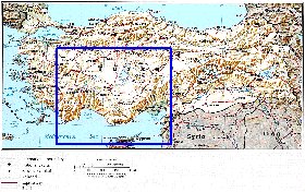 carte de Turquie en anglais