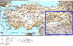 carte de Turquie en anglais