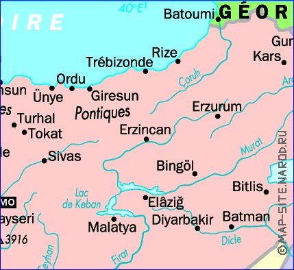 carte de Turquie