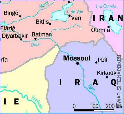 carte de Turquie