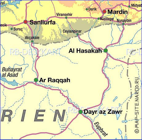 mapa de Turquia em alemao