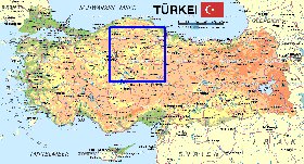 mapa de Turquia em alemao