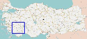mapa de Turquia